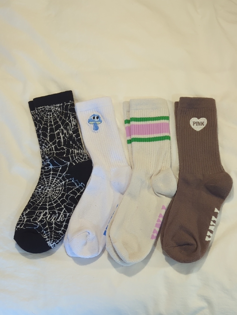 NWOT PINK Crew Socks